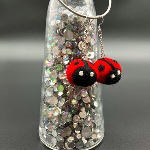 Felt Ladybug Earrings, Ladybug Earrings